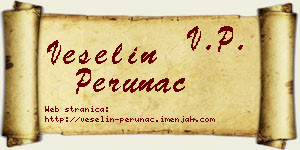 Veselin Perunac vizit kartica